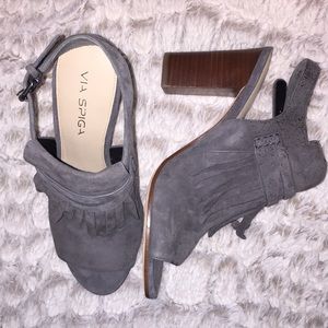 NWOT Via Spiga Ankle Boot with Fringe